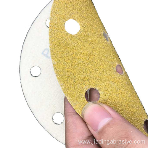 gold alumina sanding discs 150mm for auto mobile